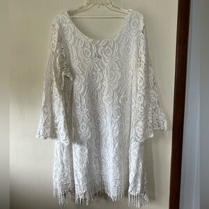 White Lace Dress from Macys